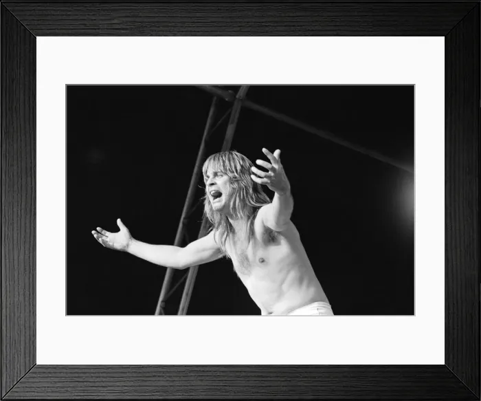 Framed Print : Ozzy Osbourne, former lead singer of Black Sabbath, pictured in concert Framed Print : Ozzy Osbourne, former lead singer of Black Sabbath, pictured in concert