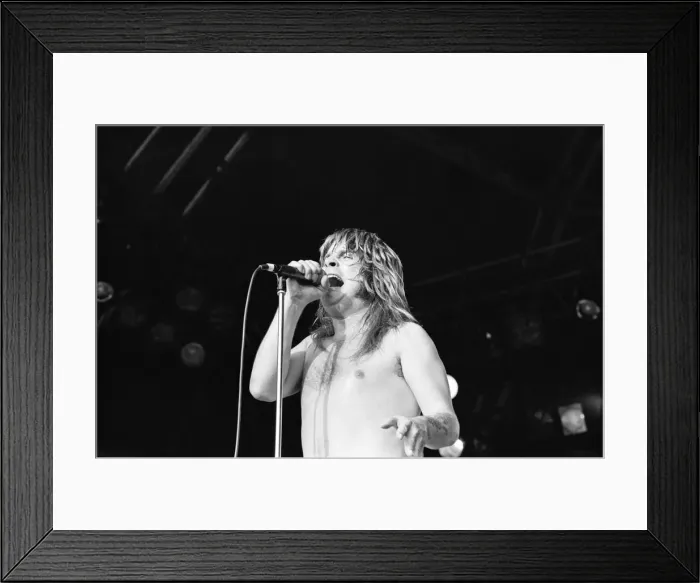Framed Print : Ozzy Osbourne, former lead singer of Black Sabbath, pictured in concert Framed Print : Ozzy Osbourne, former lead singer of Black Sabbath, pictured in concert