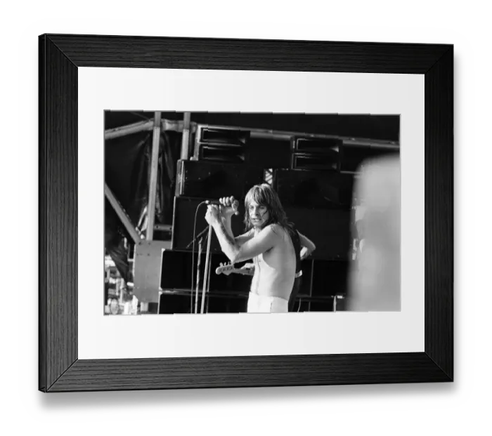 Framed Print : Ozzy Osbourne, former lead singer of Black Sabbath, pictured in concert