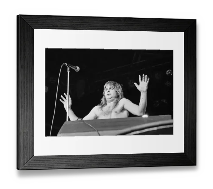 Framed Print : Ozzy Osbourne, former lead singer of Black Sabbath, pictured in concert Framed Print : Ozzy Osbourne, former lead singer of Black Sabbath, pictured in concert