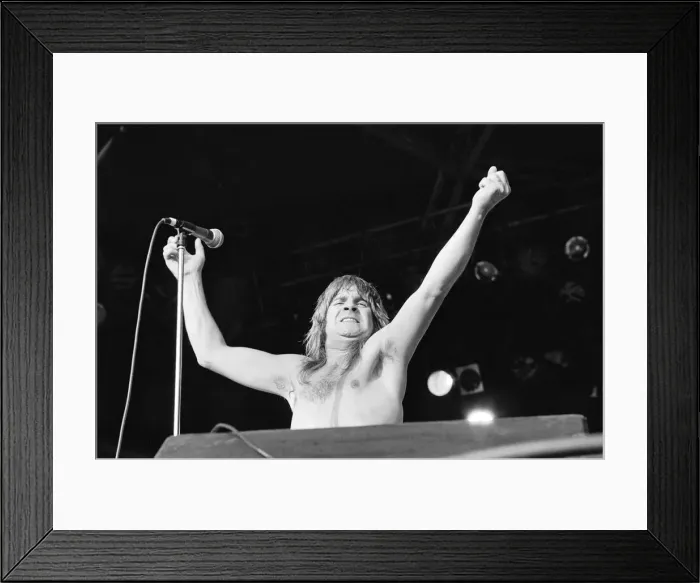 Framed Print : Ozzy Osbourne, former lead singer of Black Sabbath, pictured in concert Framed Print : Ozzy Osbourne, former lead singer of Black Sabbath, pictured in concert