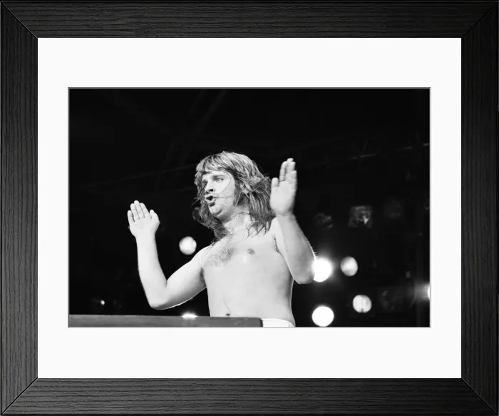 Framed Print : Ozzy Osbourne, former lead singer of Black Sabbath, pictured in concert Framed Print : Ozzy Osbourne, former lead singer of Black Sabbath, pictured in concert