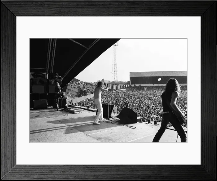 Framed Print : Lead singer Ozzy Osbourne, of Black Sabbath, pictured in concert. 3rd August 1981 Framed Print : Lead singer Ozzy Osbourne, of Black Sabbath, pictured in concert. 3rd August 1981