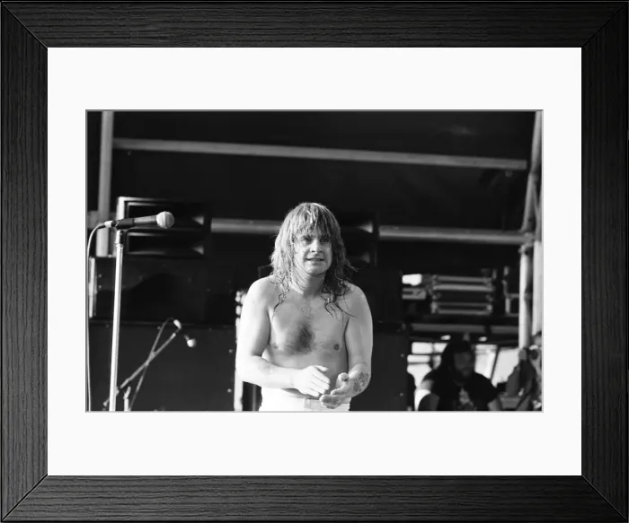 Framed Print : Ozzy Osbourne, former lead singer of Black Sabbath, pictured in concert Framed Print : Ozzy Osbourne, former lead singer of Black Sabbath, pictured in concert