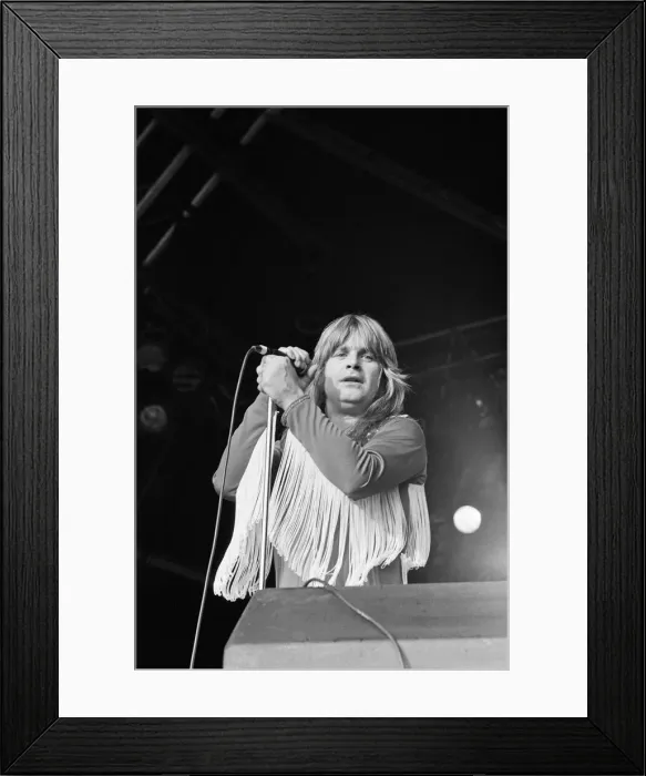 Framed Print : Ozzy Osbourne, former lead singer of Black Sabbath, pictured in concert Framed Print : Ozzy Osbourne, former lead singer of Black Sabbath, pictured in concert