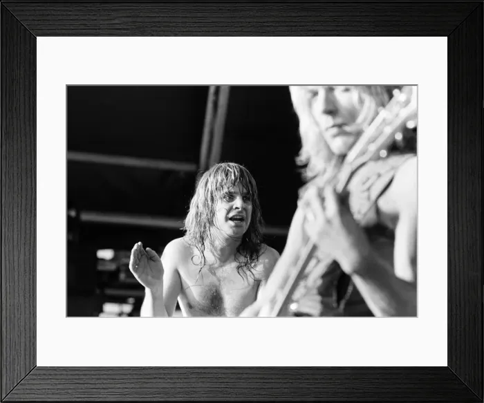 Framed Print : Ozzy Osbourne, former lead singer of Black Sabbath, pictured in concert Framed Print : Ozzy Osbourne, former lead singer of Black Sabbath, pictured in concert