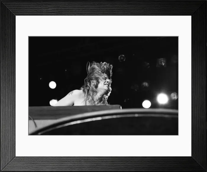Framed Print : Lead singer Ozzy Osbourne, of Black Sabbath, pictured in concert. 3rd August 1981
