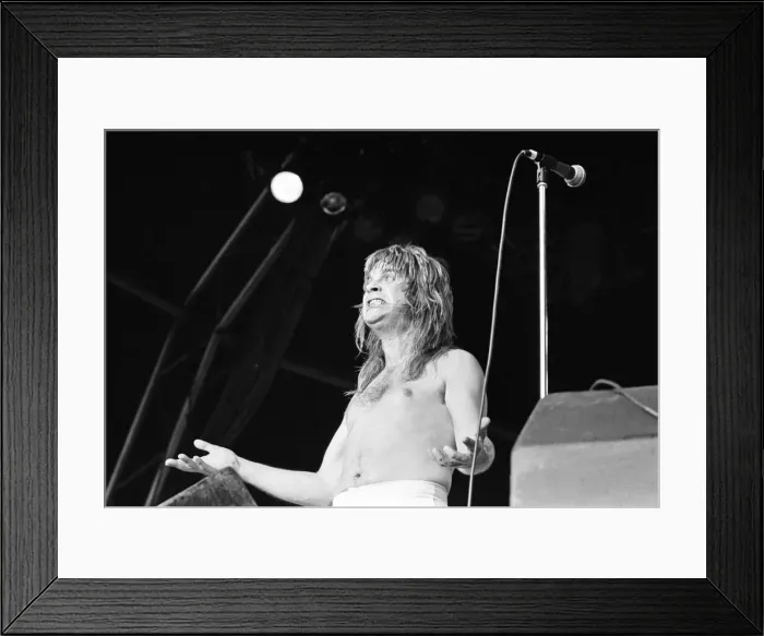 Framed Print : Ozzy Osbourne, former lead singer of Black Sabbath, pictured in concert Framed Print : Ozzy Osbourne, former lead singer of Black Sabbath, pictured in concert