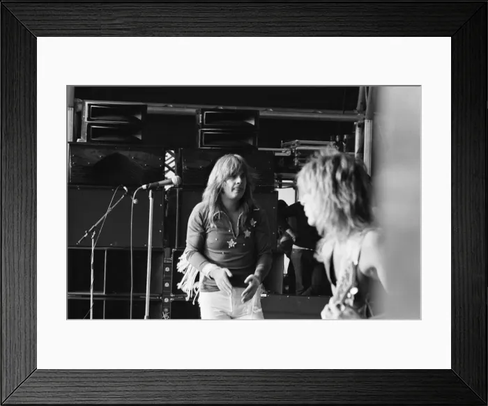 Framed Print : Lead singer Ozzy Osbourne, of Black Sabbath, pictured in concert. 3rd August 1981 Framed Print : Lead singer Ozzy Osbourne, of Black Sabbath, pictured in concert. 3rd August 1981