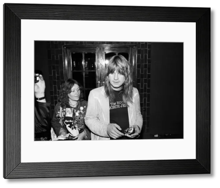 Framed Print : Ozzy Osbourne, former lead singer of Black Sabbath, pictured backstage during a concert Framed Print : Ozzy Osbourne, former lead singer of Black Sabbath, pictured backstage during a concert