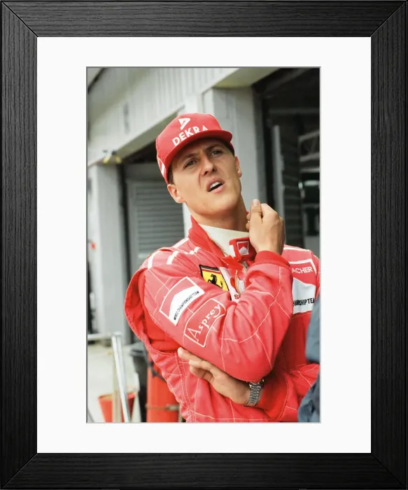 Framed Print : Michael Schumacher born 3 January 1969 is a retired German racing driver Framed Print : Michael Schumacher born 3 January 1969 is a retired German racing driver