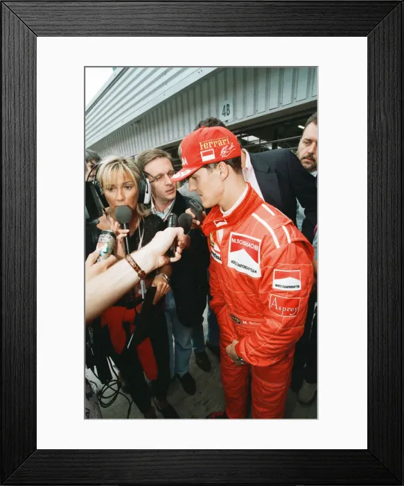 Framed Print : Michael Schumacher born 3 January 1969 is a retired German racing driver Framed Print : Michael Schumacher born 3 January 1969 is a retired German racing driver