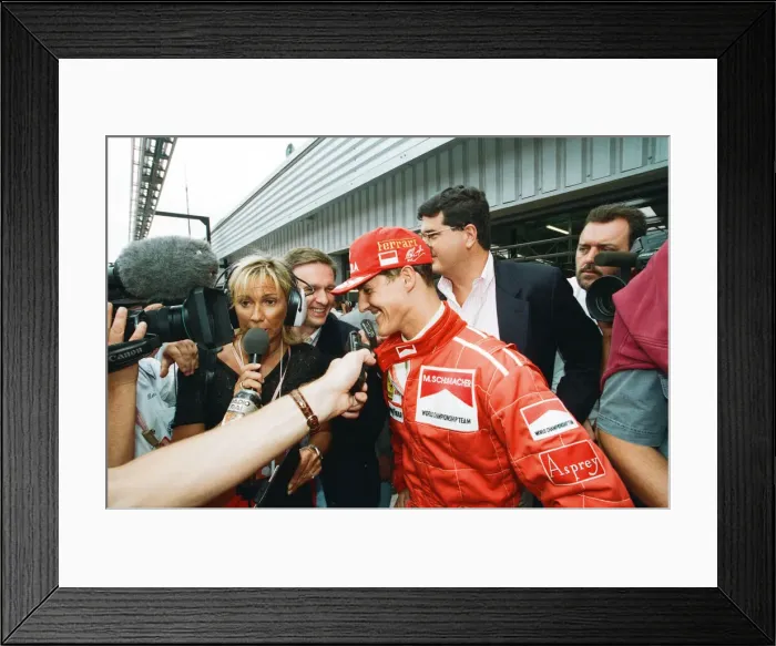 Framed Print : Michael Schumacher born 3 January 1969 is a retired German racing driver Framed Print : Michael Schumacher born 3 January 1969 is a retired German racing driver
