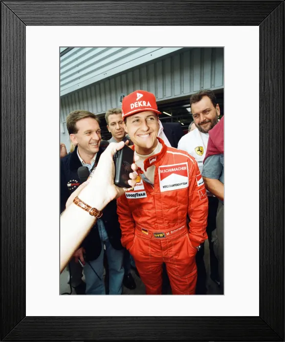 Framed Print : Michael Schumacher born 3 January 1969 is a retired German racing driver Framed Print : Michael Schumacher born 3 January 1969 is a retired German racing driver