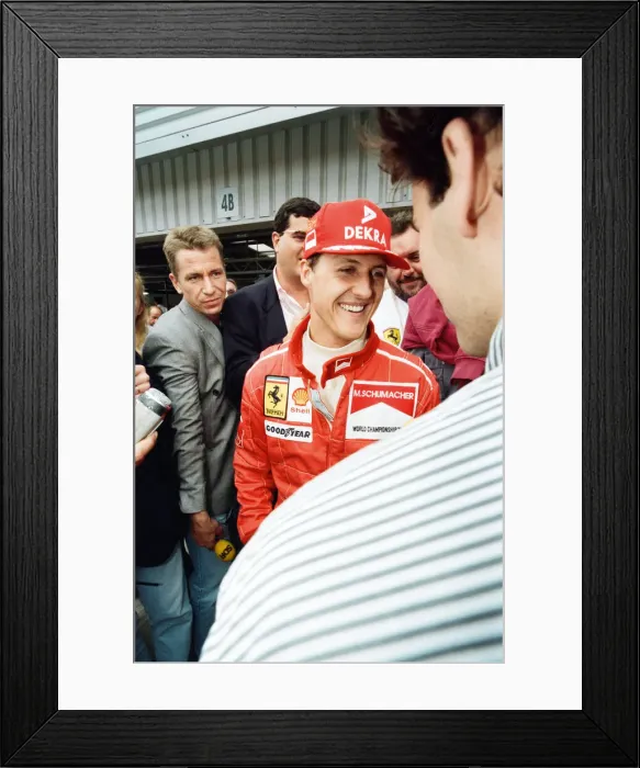 Framed Print : Michael Schumacher born 3 January 1969 is a retired German racing driver Framed Print : Michael Schumacher born 3 January 1969 is a retired German racing driver