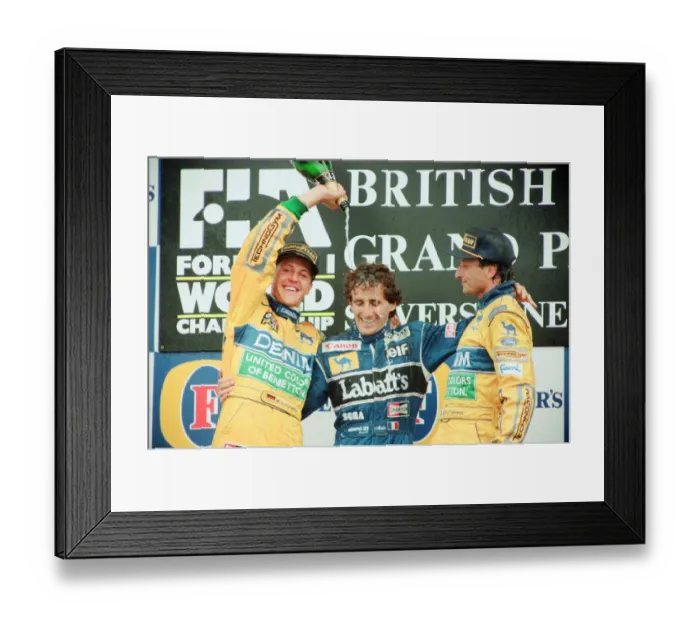 Framed Print : 1993 British Grand Prix at Silverstone. Sunday 11th July 1993