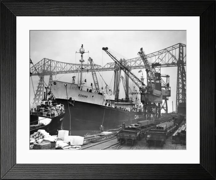 Framed Print : A strengthened Canadian ship, the Eskimo, is chartered by the Cairn Line, Tyne-Tees Wharf Framed Print : A strengthened Canadian ship, the Eskimo, is chartered by the Cairn Line, Tyne-Tees Wharf