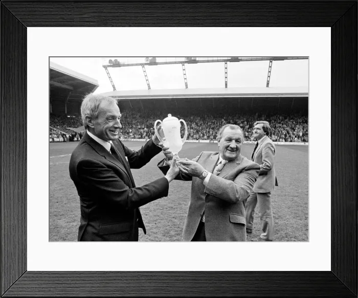 Framed Print : English League Division One match at Anfield. Liverpool 1 v Aston Villa 1 Framed Print : English League Division One match at Anfield. Liverpool 1 v Aston Villa 1