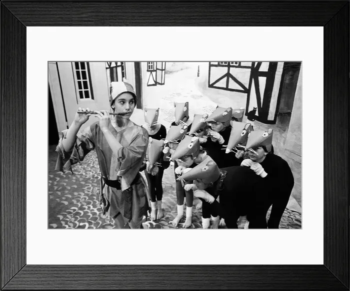 Framed Print : The rats of Hamelyn head for the water as they follow the Pied Pipers magical tune Framed Print : The rats of Hamelyn head for the water as they follow the Pied Pipers magical tune