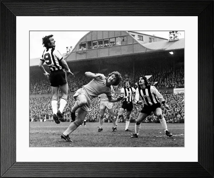 Framed Print : Newcastle 2 - 0 Sunderland English League Division 1 match held at St James Park