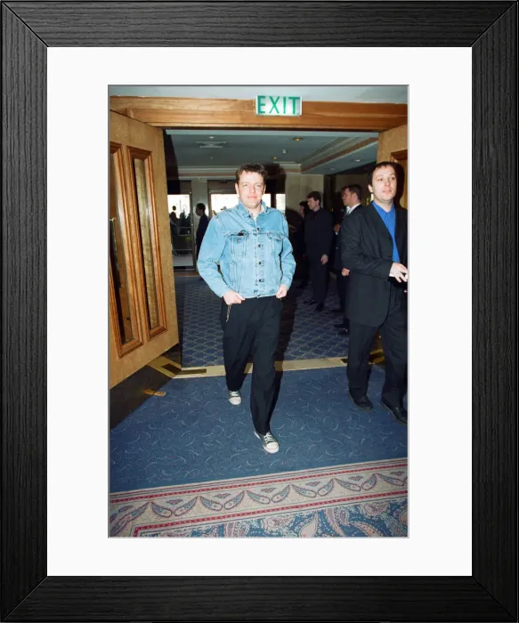 Framed Print : Suggs, lead singer of British ska group Madness, at the Captital Radio Help A London Framed Print : Suggs, lead singer of British ska group Madness, at the Captital Radio Help A London