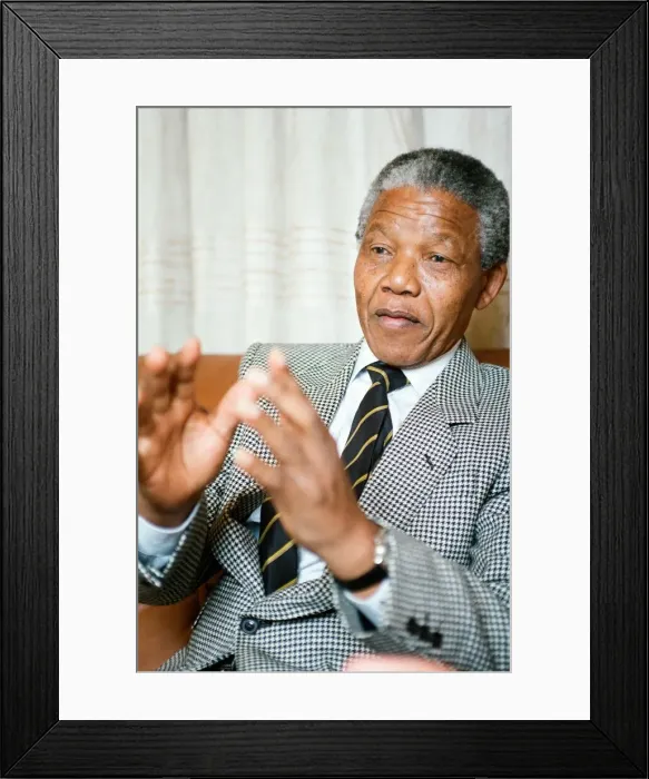 Framed Print : Nelson Mandela leader of the African National Congress (ANC Framed Print : Nelson Mandela leader of the African National Congress (ANC