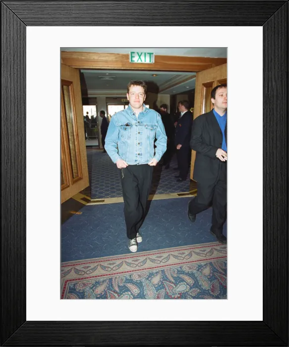 Framed Print : Suggs, lead singer of British ska group Madness, at the Captital Radio Help A London Framed Print : Suggs, lead singer of British ska group Madness, at the Captital Radio Help A London