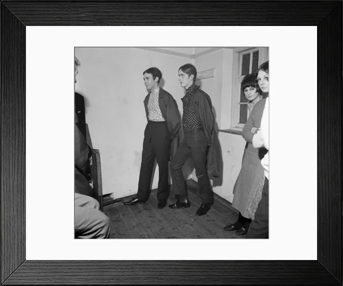 Framed Print : The mods and rockers were two conflicting British youth subcultures of the early to Framed Print : The mods and rockers were two conflicting British youth subcultures of the early to