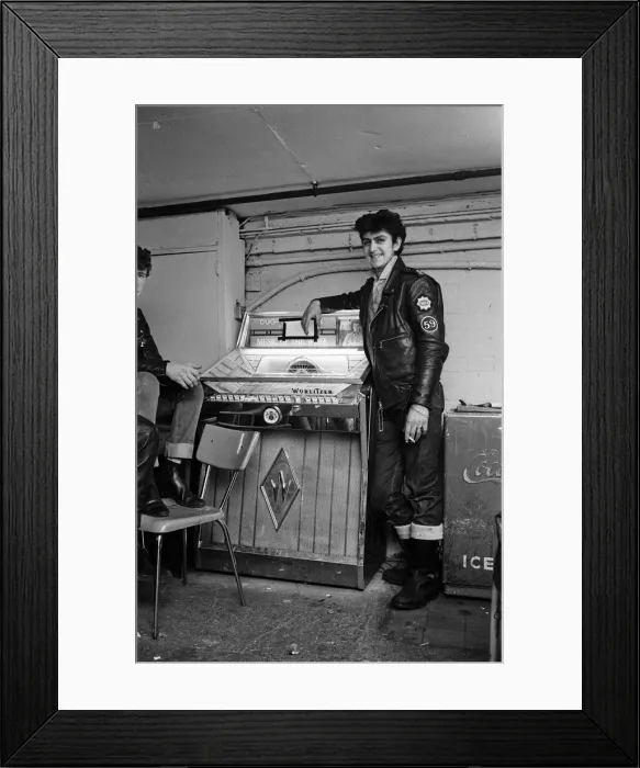 Framed Print : The mods and rockers were two conflicting British youth subcultures of the early to Framed Print : The mods and rockers were two conflicting British youth subcultures of the early to