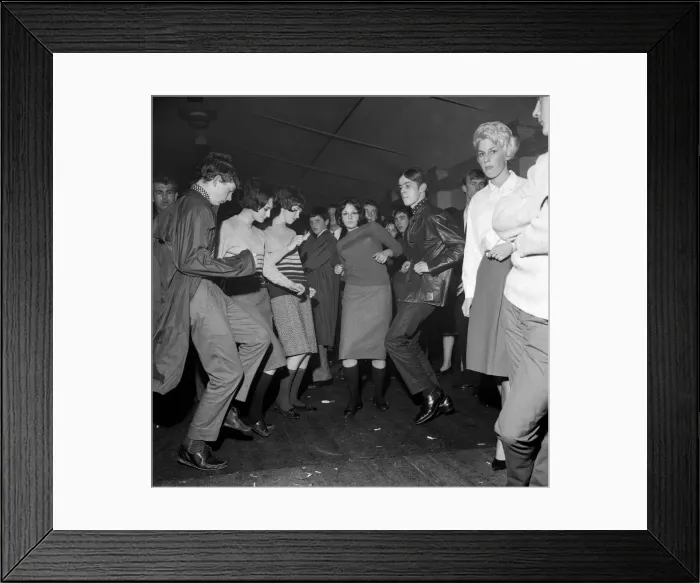 Framed Print : The mods and rockers were two conflicting British youth subcultures of the early to Framed Print : The mods and rockers were two conflicting British youth subcultures of the early to