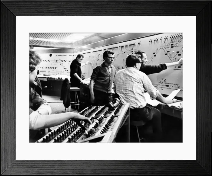Framed Print : Signal Box, New Street Station, Birmingham, 4th January 1966. Push button signals Framed Print : Signal Box, New Street Station, Birmingham, 4th January 1966. Push button signals