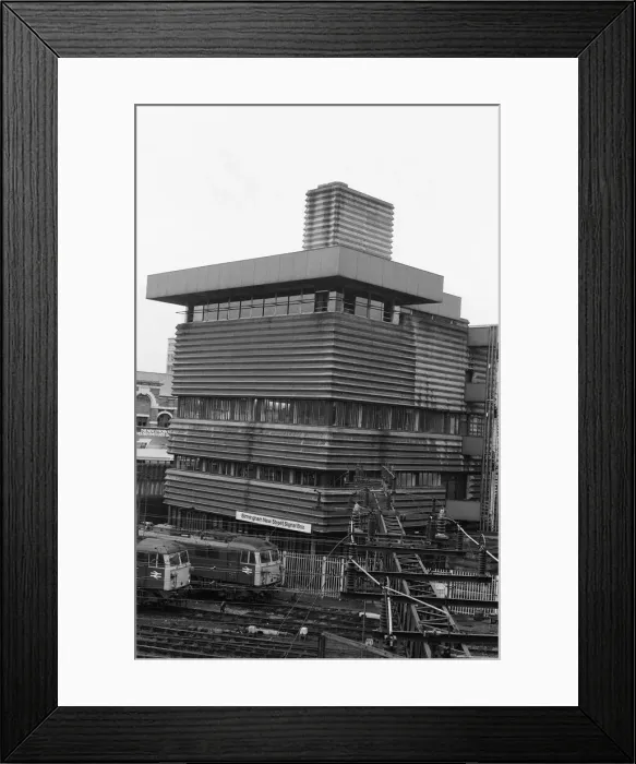 Framed Print : Signal Box, New Street Station, Birmingham, 3rd October 1983