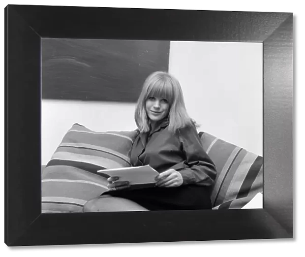 Marianne Faithfull photoshoot at her flat. 31st October 1964