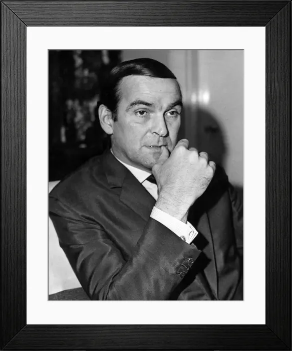 Framed Print : Welsh actor Stanley Baker, April 1964 Framed Print : Welsh actor Stanley Baker, April 1964