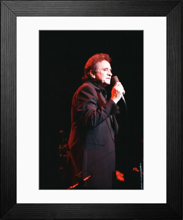 Framed Print : Johnny Cash, in concert at the Royal Albert Hall, London, Sunday 14 May 1989 Framed Print : Johnny Cash, in concert at the Royal Albert Hall, London, Sunday 14 May 1989