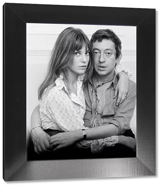 Serge Gainsbourg French composer musician 1969 and wife English actress Jane Birkin