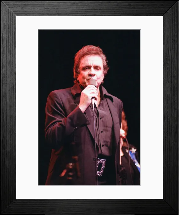 Framed Print : Johnny Cash, in concert at the Royal Albert Hall, London, Sunday 14 May 1989 Framed Print : Johnny Cash, in concert at the Royal Albert Hall, London, Sunday 14 May 1989