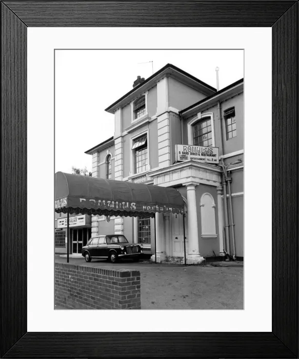 Framed Print : Romulus Disco and Restaurant. Circa 1970s Framed Print : Romulus Disco and Restaurant. Circa 1970s