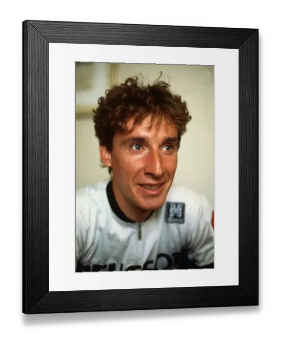 Framed Print : Robert Millar Scottish Tour De France cyclist July 1983 Framed Print : Robert Millar Scottish Tour De France cyclist July 1983