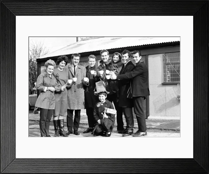 Framed Print : Members of the Highgate United F. C. team at their training ground. 15th February 1967 Framed Print : Members of the Highgate United F. C. team at their training ground. 15th February 1967