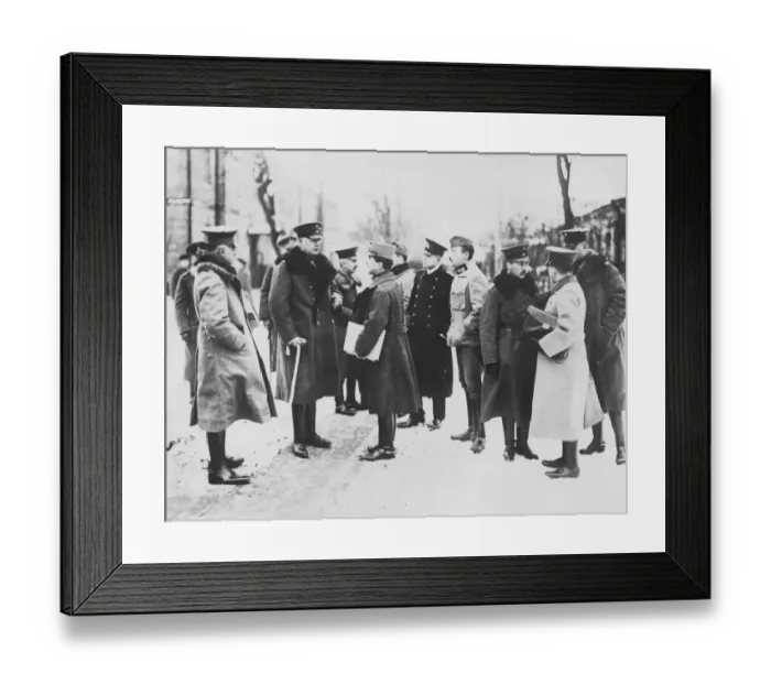 Framed Print : General Hoffmann, Head of the German peace delegation at Brest Litovsk in March 1918