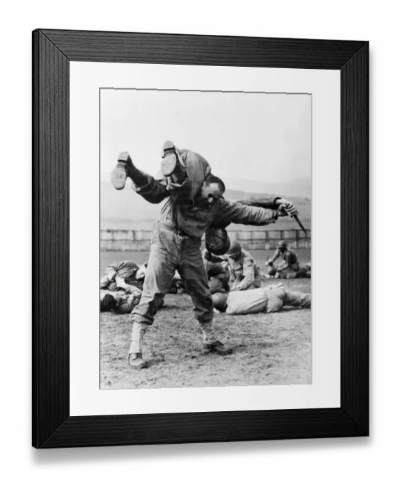 Framed Print : Ranger training preparing US troops for the invasion of Europe during the Second World Framed Print : Ranger training preparing US troops for the invasion of Europe during the Second World