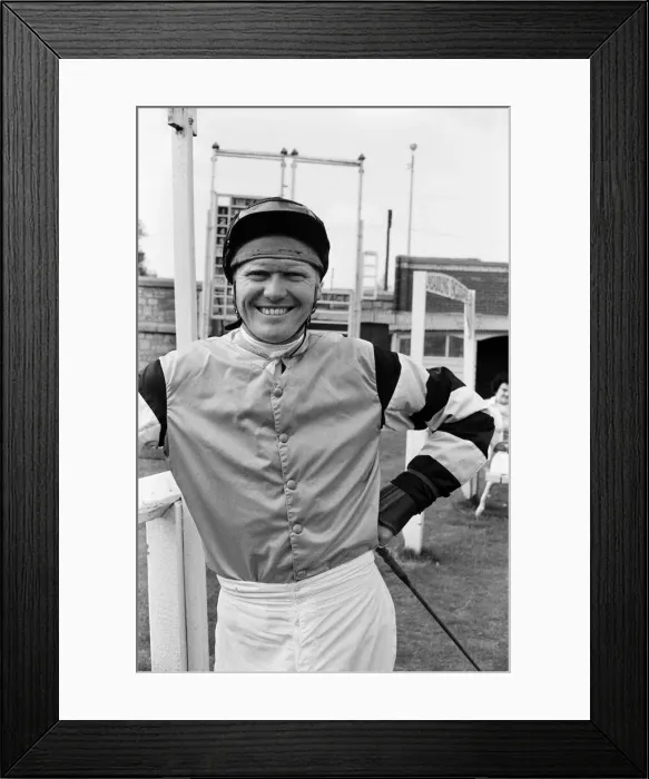 Framed Print : Jockey Terry Biddlecombe at Newton Abbot racecourse. 28th August 1969 Framed Print : Jockey Terry Biddlecombe at Newton Abbot racecourse. 28th August 1969