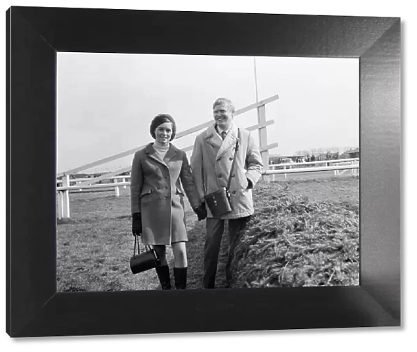 Terry Biddlecombe, National Hunt Jockey, and wife Bridget at Aintree