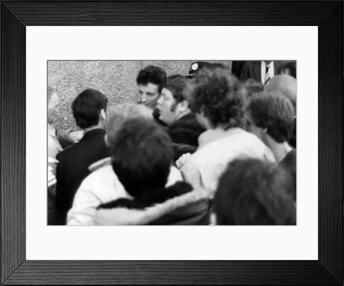 Framed Print : Anger and frustration at Cardowan Colliery after Bert Wheeler of the Scottish Coal Board Framed Print : Anger and frustration at Cardowan Colliery after Bert Wheeler of the Scottish Coal Board