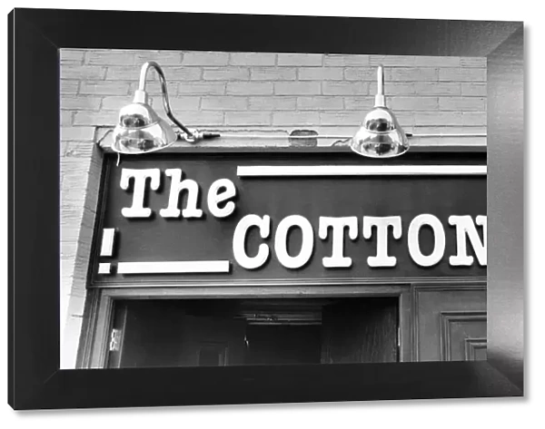 A sign for The Cotton Club nightclub in Gateshead, Tyne and Wear. 15th July 1987