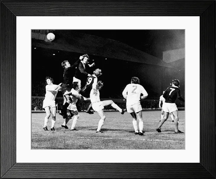 Framed Print : 1974 World Cup Qualifying match at Hampden Park, Glasgow Framed Print : 1974 World Cup Qualifying match at Hampden Park, Glasgow