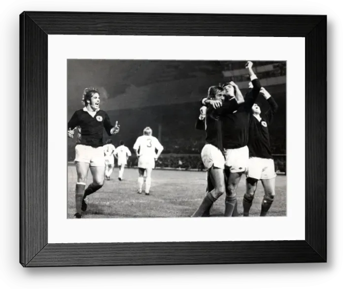 Framed Print : 1974 World Cup Qualifying match at Hampden Park, Glasgow Framed Print : 1974 World Cup Qualifying match at Hampden Park, Glasgow