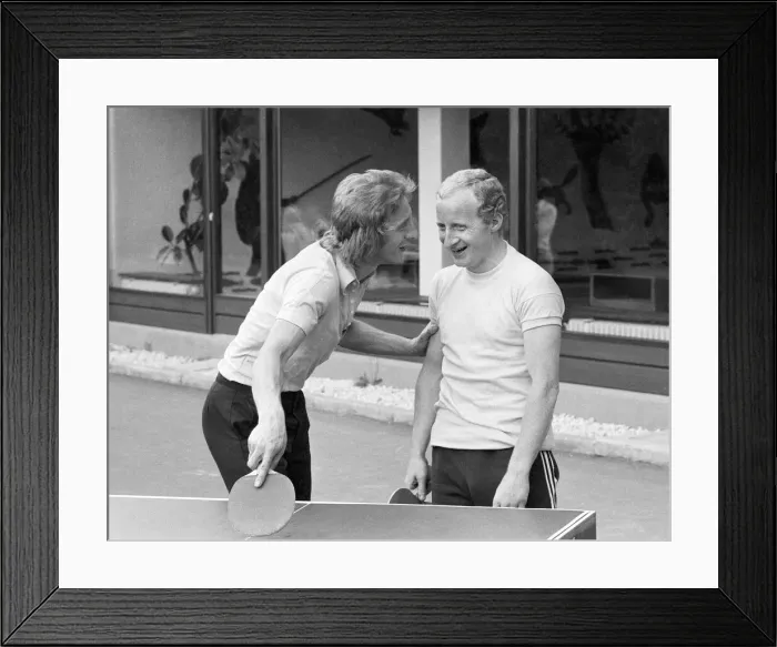 Framed Print : 1974 World Cup tournament in West Germany. The Scotland football team relaxing Framed Print : 1974 World Cup tournament in West Germany. The Scotland football team relaxing