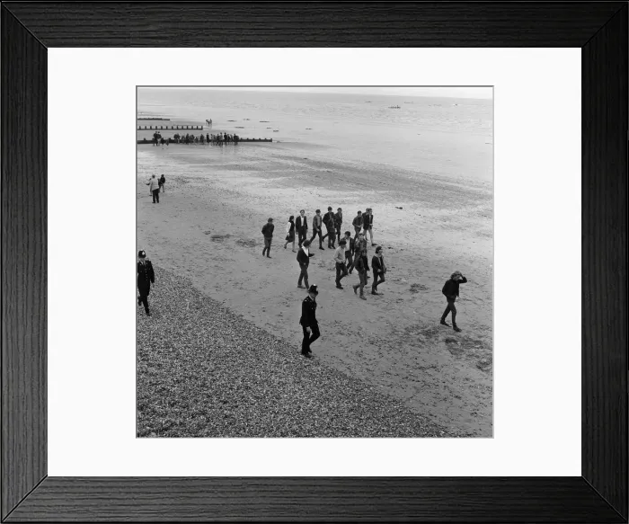 Framed Print : The mods and rockers were two conflicting British youth subcultures of the early to Framed Print : The mods and rockers were two conflicting British youth subcultures of the early to